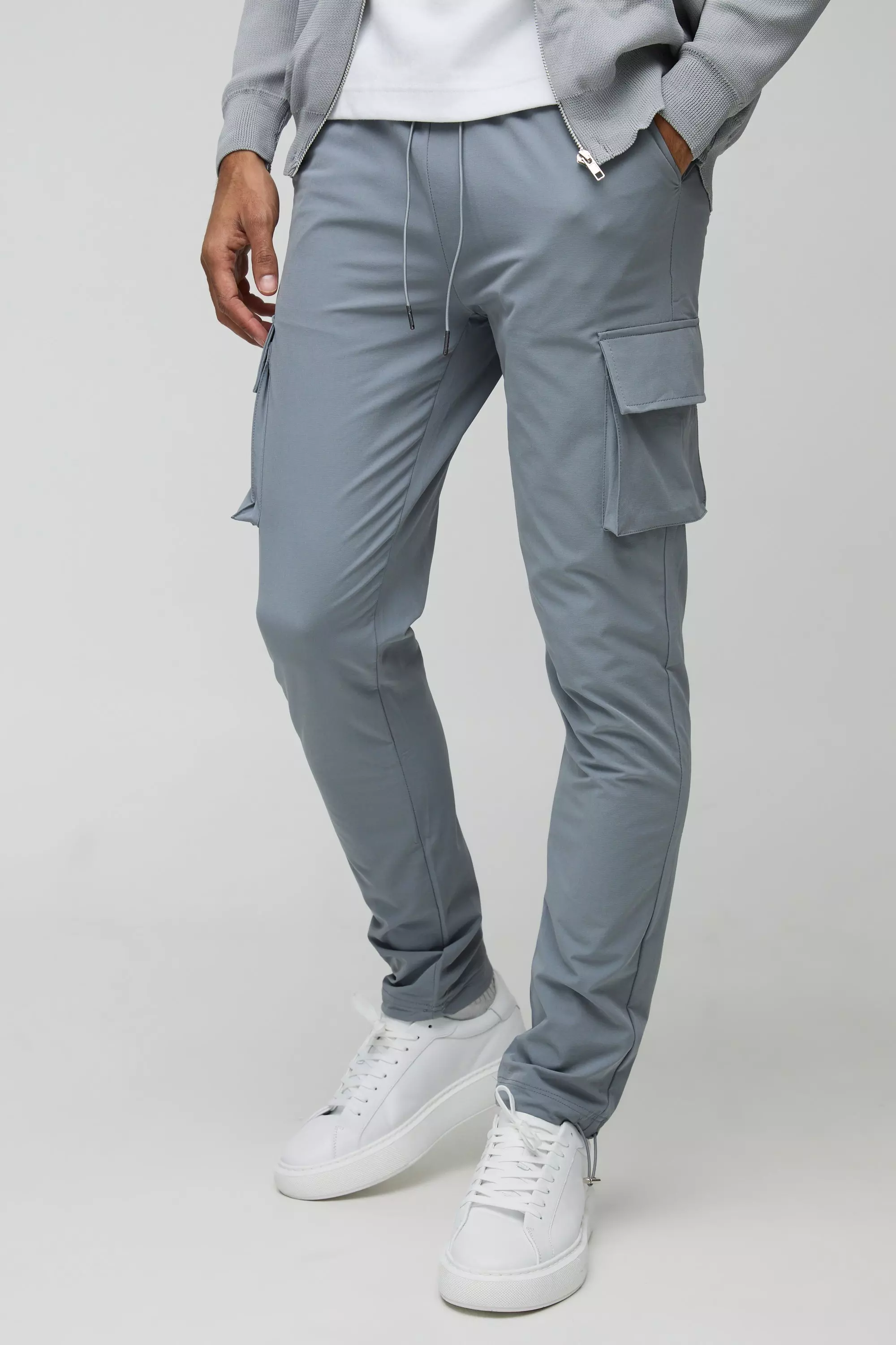 Light grey deals cargo trousers